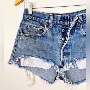 Vintage 80’s Levi’s 501xx Denim Cut-offs.